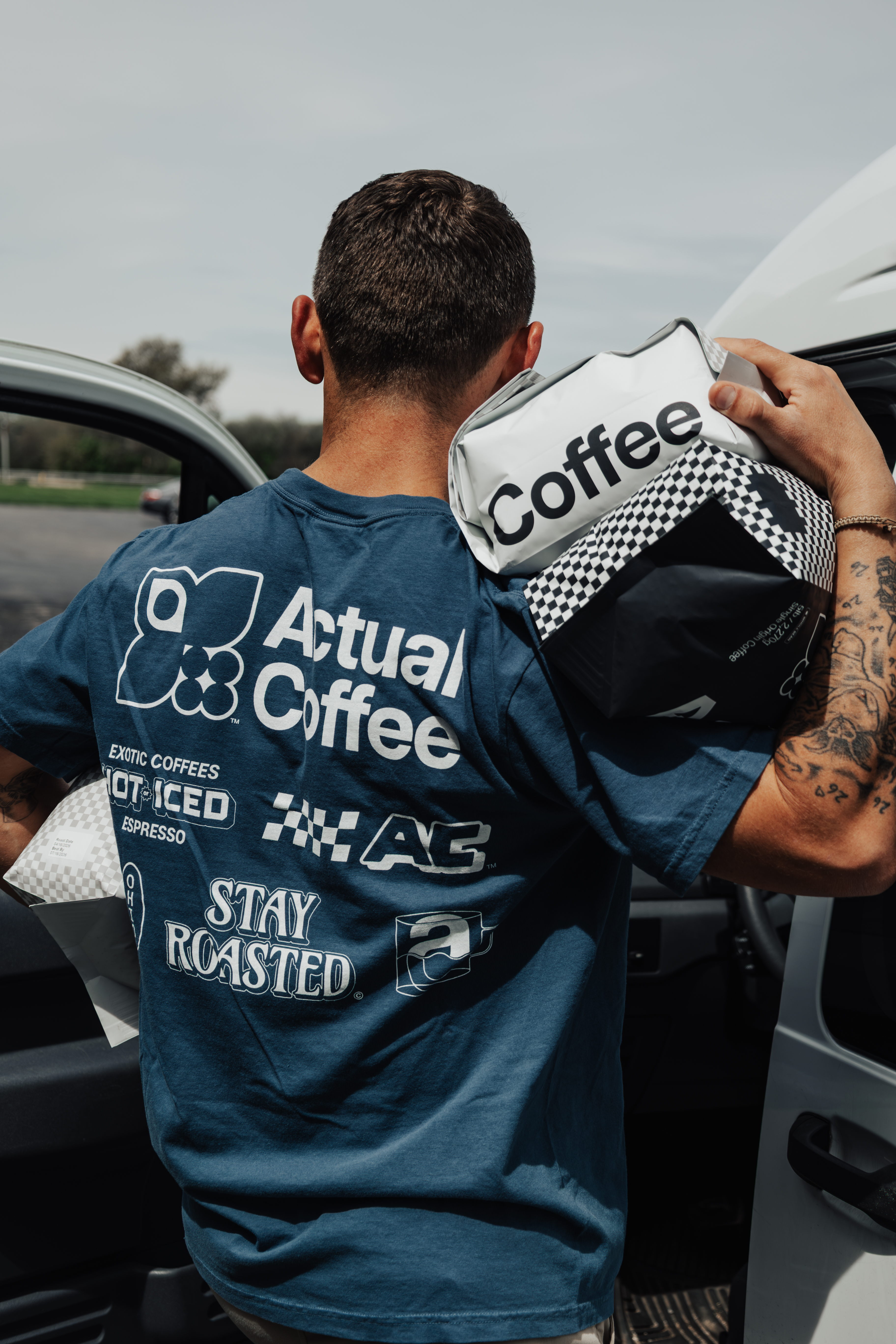 Actual Coffee merch — campaign